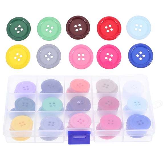 Zehuanyu 90 Pcs Giant Buttons Sewing Resin Buttons 2.50X2.50X0.30CM