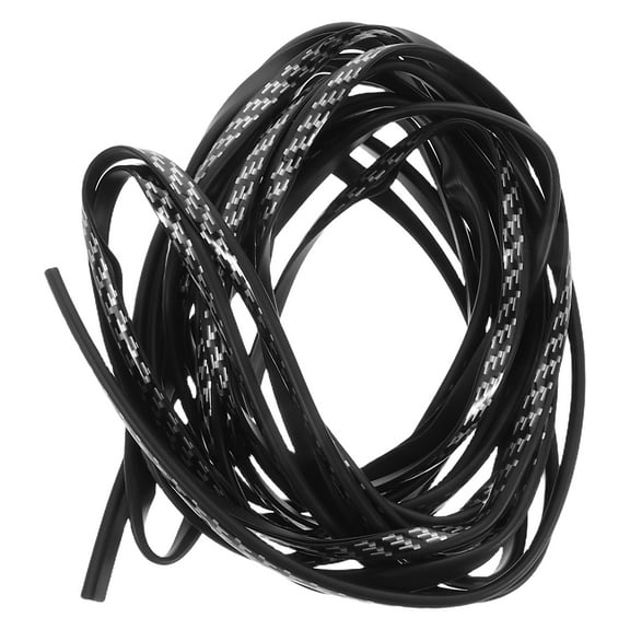 Hytrove Car Door Edge Trim Black Carbon Fiber Scratch Protection 1Pcs