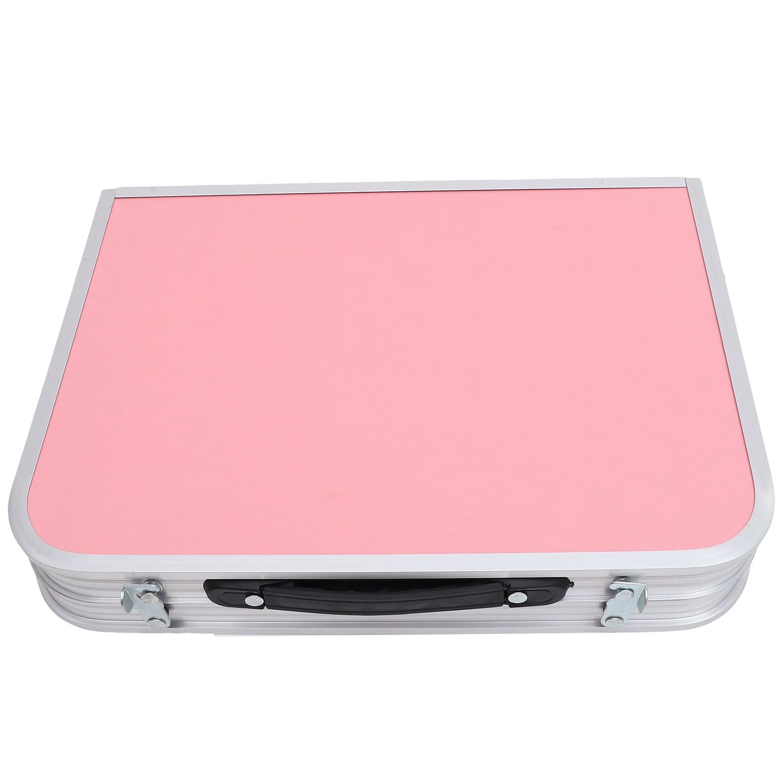 Pink Stainless Steel Foldable Lap Desk with Loop Legs