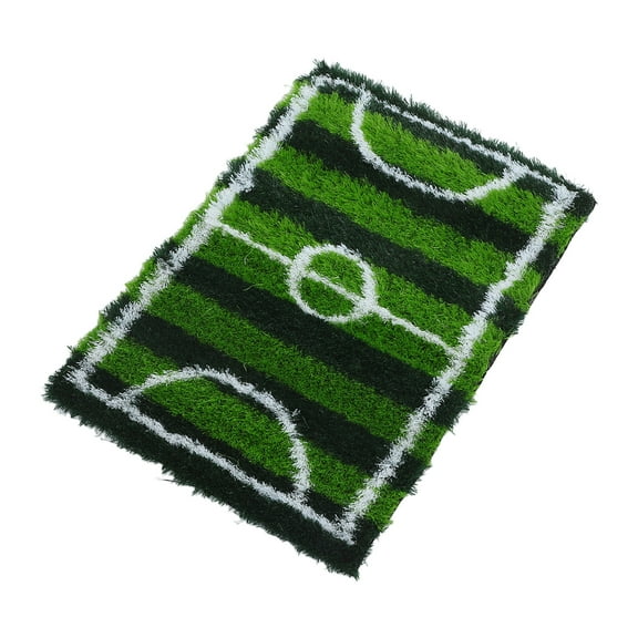 Zehuanyu Artificial Grass Mat Soccer Field Area Rug Green Fake Grass Placemat Patch Tiles Green Turf Mat for Kids Bedroom Indoor and Outdoor