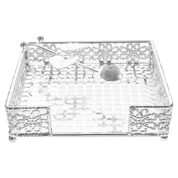 Zehuanyu Basket Silver Plated Napkin Holder Vertical Restaurant