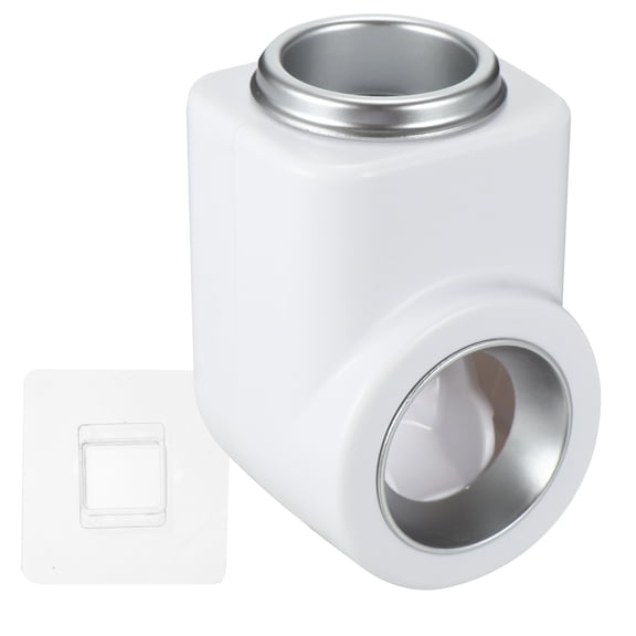RENACLIPY White Toothpaste Organizer and Multipurpose Storage Holder for Bathroom Countertop, ABS Material