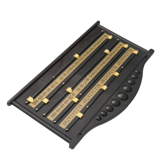 Zehuanyu Billiard Score Recorder Table Top Scoring Board Standard Snooker Scoreboard Black