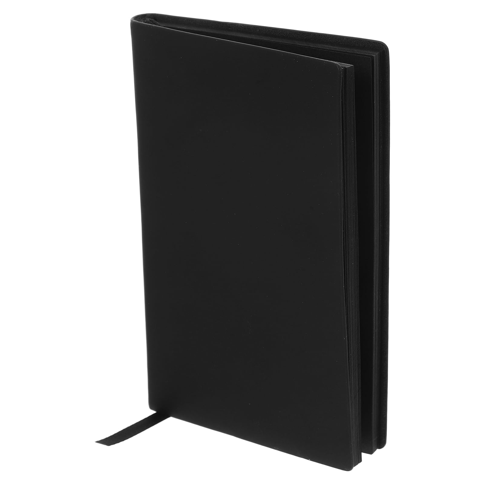 Zehuanyu Black Paper Sketchbook with PU Cover Blank Notebook for Drawing No Lines Design Black Paper Book Black Inner Paper Drawing Pad