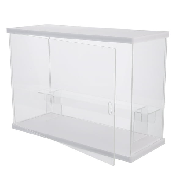 Zehuanyu Large White Mint Display Stand with Lids, Plate Stands for Show Rack Cabinet Case