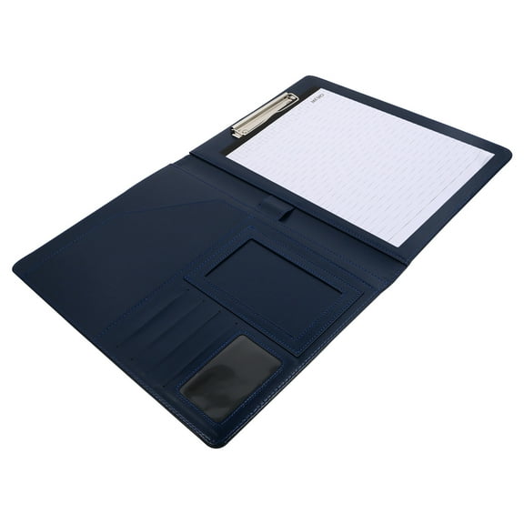 Zehuanyu Business Cards Holder A4 Portfolio Folder Ring Binder Work Blue