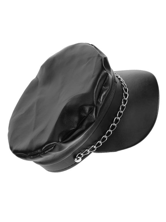 Zehuanyu Chauffeur Hat For Men Women Classic Vintage Newsboy Cap Yacht Captains Hat Sailor Performance Hat Christmas Costume Party Hat