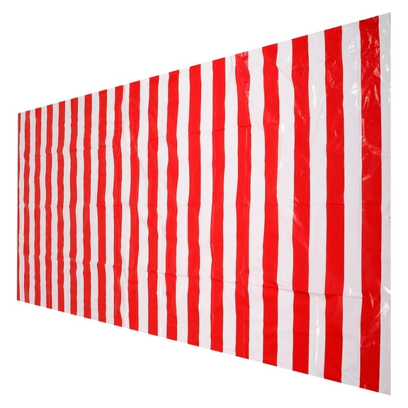 HEMOTON Worgeous Striped Tablecloth Reusable Plastic Rectangular Table Cover for Party Dining Favor