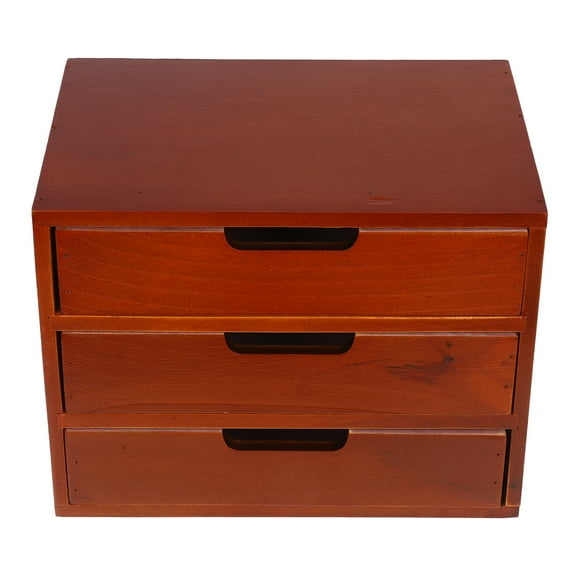 Zehuanyu Computer Portable Drawer Locker 25.00X19.00X17.00CM Brown