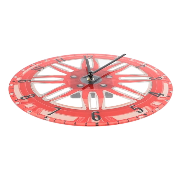 Zehuanyu Creative 3D Car Wheel Wall Clock Retro Mechanical Tire Shape Vintage Style Home Decor Clock For Living Room, Office, Bedroom, Multi-Functional Decorative Clock