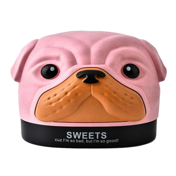 Zehuanyu Creative Cartoon Bobby Dog Tissue Box Cover Holder Wheat Fiber PP Tissue Storage Paper Facial Tissue Organizer for Kids Room Car Bathroom Bedroom Desks (Pink)