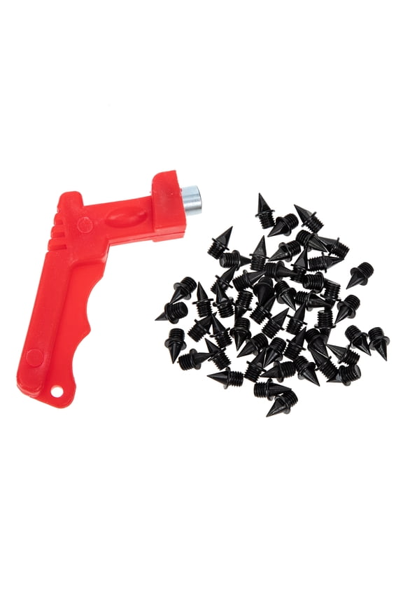 Black Carbon Steel Golf Shoe Spikes for Sports with Design and Easy Installation