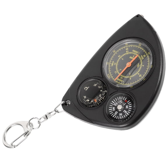 YOSADIER Multifunctional Black Survival Compass with Buckle for Everyday Hiking and Camping