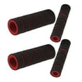 thumbnail image 1 of Hytrove Motorcycle Grip Covers Red Sponge 1 Set Easy Installation Protection, 1 of 8