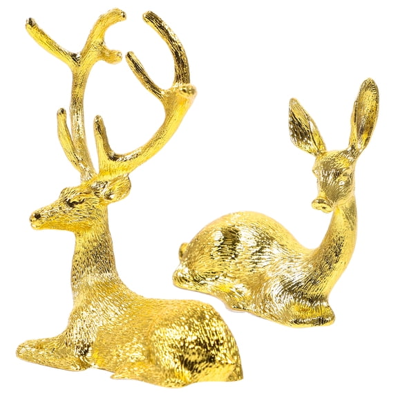 Zehuanyu Elephant Decor Sika Deer Ornament Unique Elk Figurine Lovers