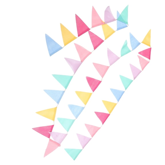 RENACLIPY Multicolor Triangle Flag Banner, Vibrant Party Decoration Bunting, Easy to and Reusable