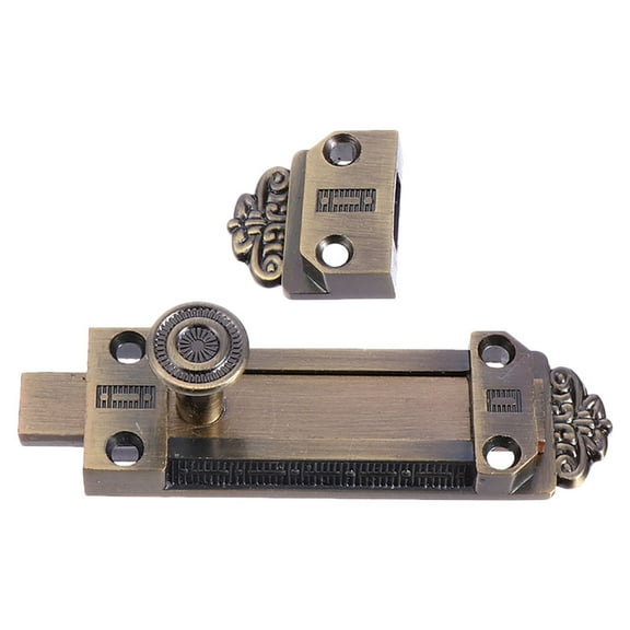 Vintage Door Bolt Set Sliding Gate Latch with Flush Bolt and Level Bolt for Doors