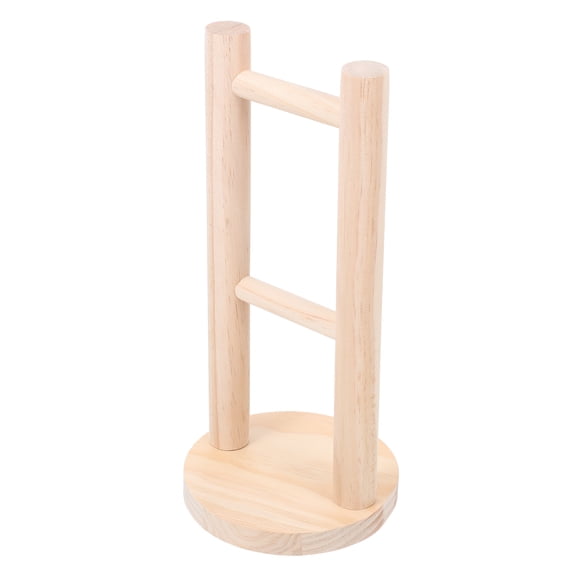 RENACLIPY Durable Wooden Headphone Stand Light Brown for Long-Term Use