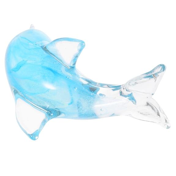 Zehuanyu Glass Dolphin Desktop Decor Coral Small Figurines Home Robotic Pool Cleaner