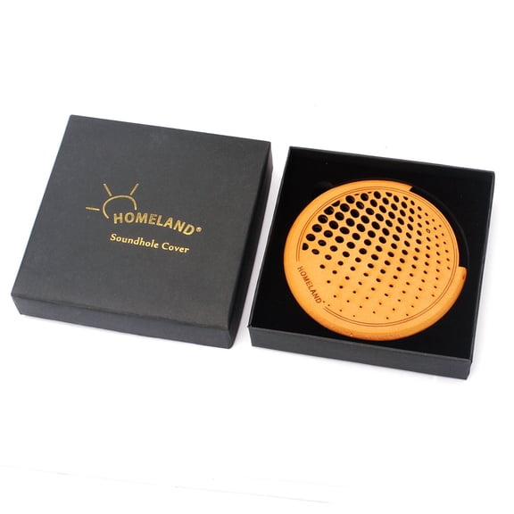 Zehuanyu  Guitar Feedback Buster Sound Hole Cover Acoustic Dark Yellow Golden