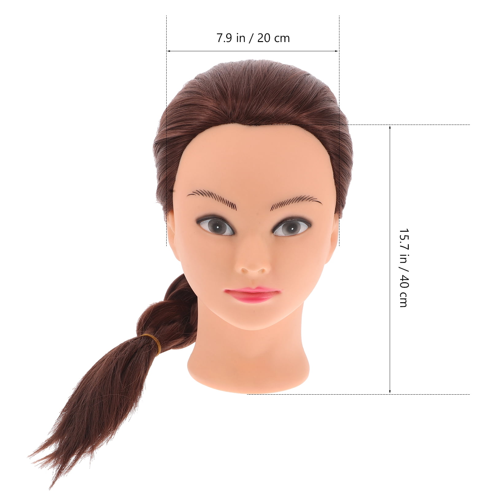 Zehuanyu Brown Hair Mannequin Model for Hair Styling Practice and Training Figurine