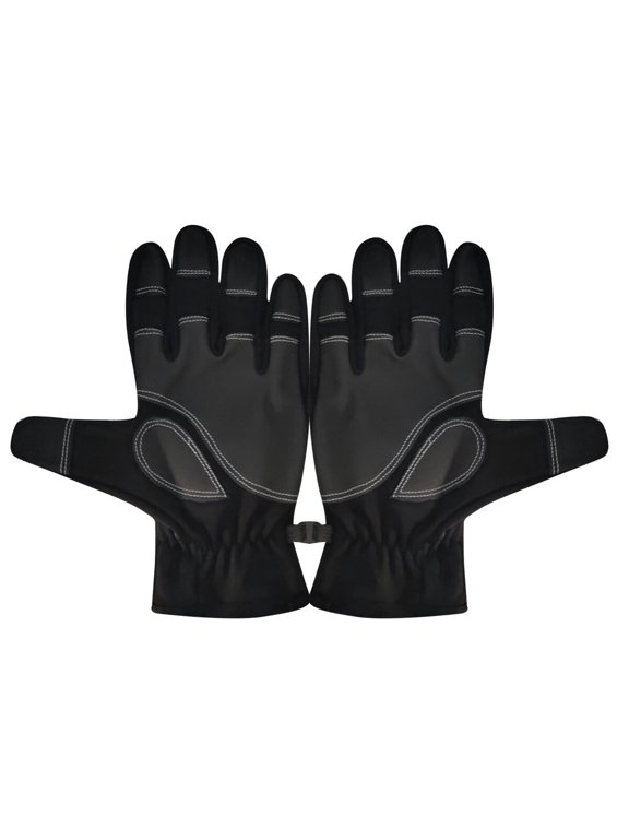 Black Waterproof Gloves Touch Screen Conductive Material Cycling