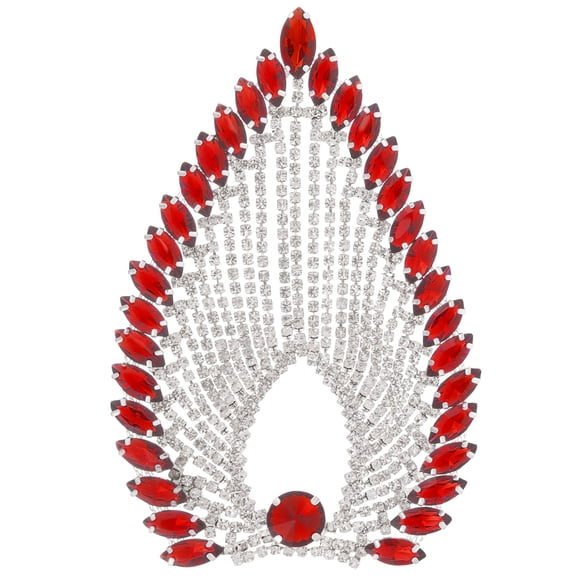 Zehuanyu Heart-shaped Tassel Drill Bracelet Making Kit Costumes Handbag Fringe Red