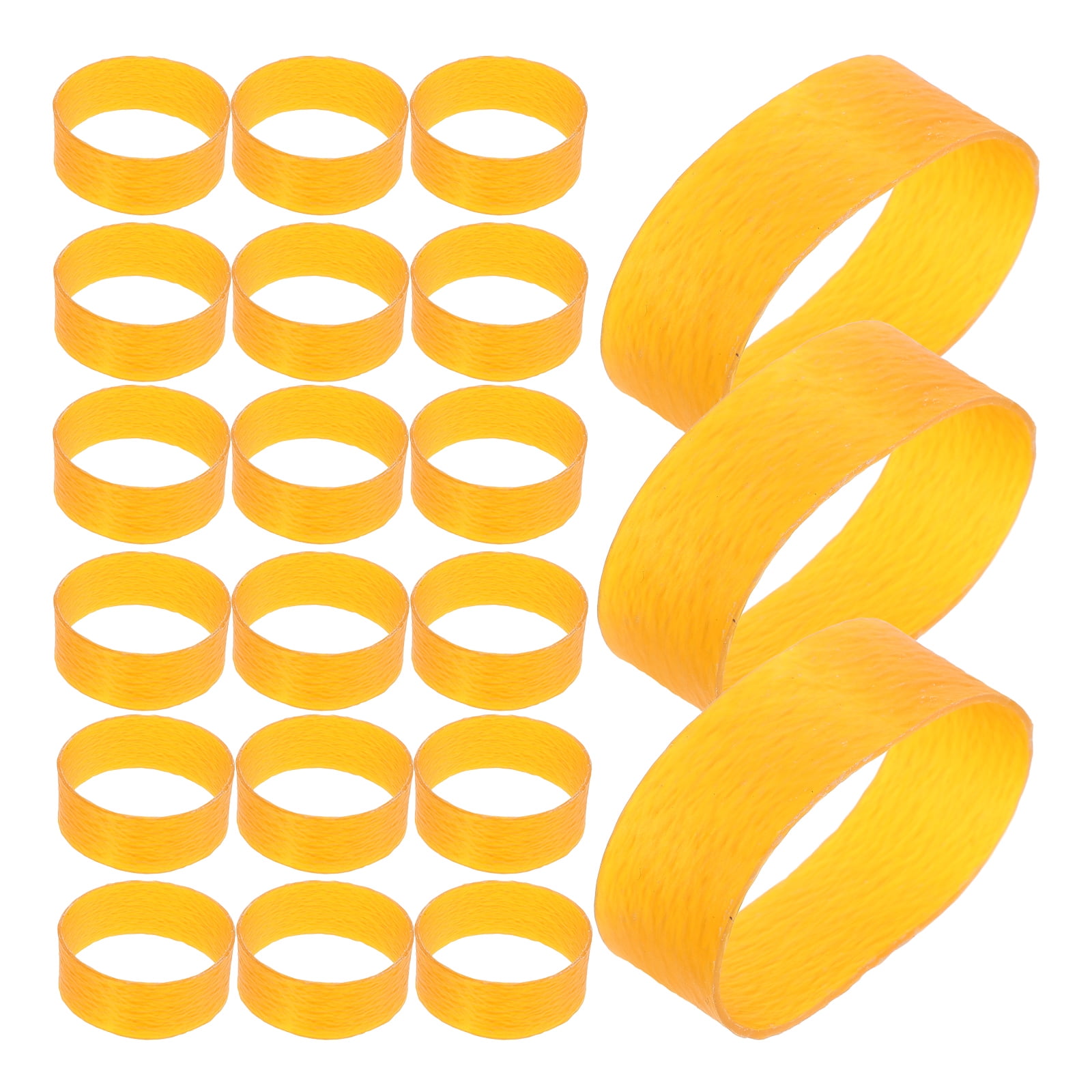 Zehuanyu Inflatable Rubber Band Boom for Office Work, Yellow Elastic Band, Size 5.50X5.50X2.00CM