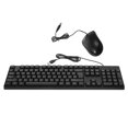 thumbnail image 1 of RENACLIPY Back to School Keyboard and Mouse Combo Set, ABS Black Wired Keyboard Mouse for General Users, Simple Design, 1 Set, 1 of 8
