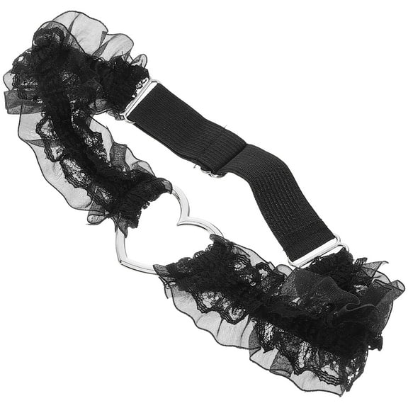 RENACLIPY Leg Garters for Thigh Lace Leg Garter Black 1Set