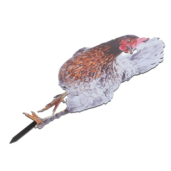 Zehuanyu Mini Rooster Hen Garden Ground Insert 34.70X12.00X0.50CM