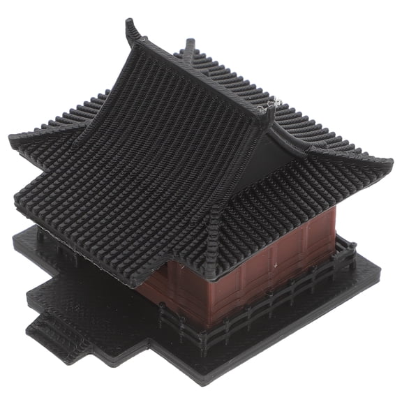 Zehuanyu Miniature Chinese Pavilion Figurine for Bonsai, Garden Decor, Fish Tank Ornament, and Landscape Decoration