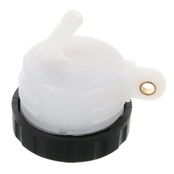 SOPOTUTU Motorcycle Brake Round Oil Cup Black Plastic 1Set Prevent Leakage