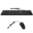 thumbnail image 1 of ORDDIART Wired Keyboard And Mouse Set Black ABS For Typing 1 Set, 1 of 8