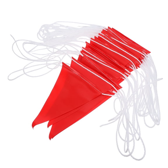 HEMOTON High Visibility Safety flags for Decor Red PVC Waterproof and Multifunctional Design 30m