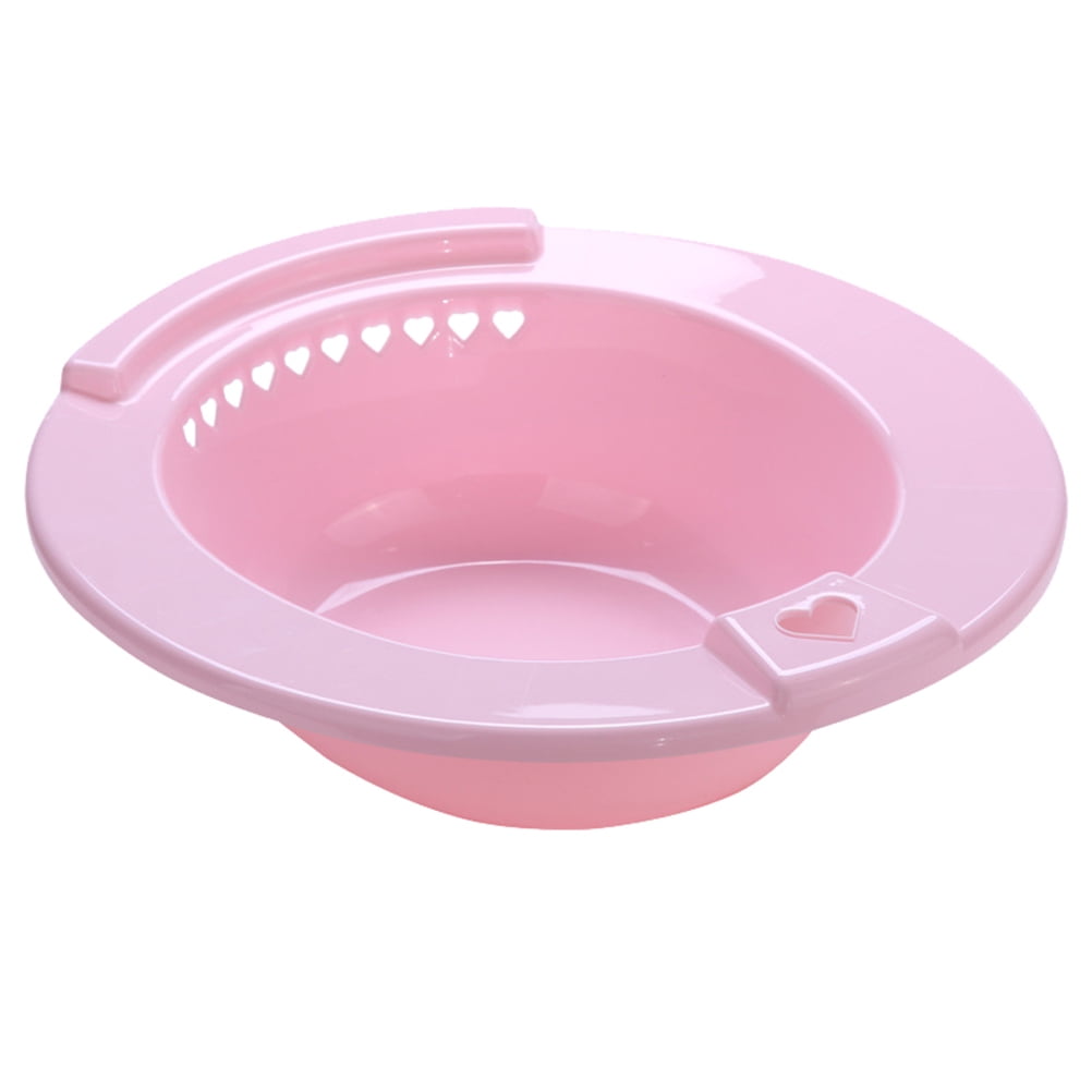 Zehuanyu Portable Sitz Bath Toilet Soaking Bath Over-the-Toilet Hip Bath for Pregnant Women(Pink)