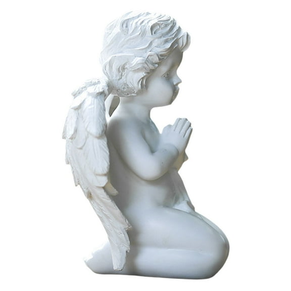 Zehuanyu  Praying Angel Ornaments Decor Angels Memorial Baby Gifts Child White