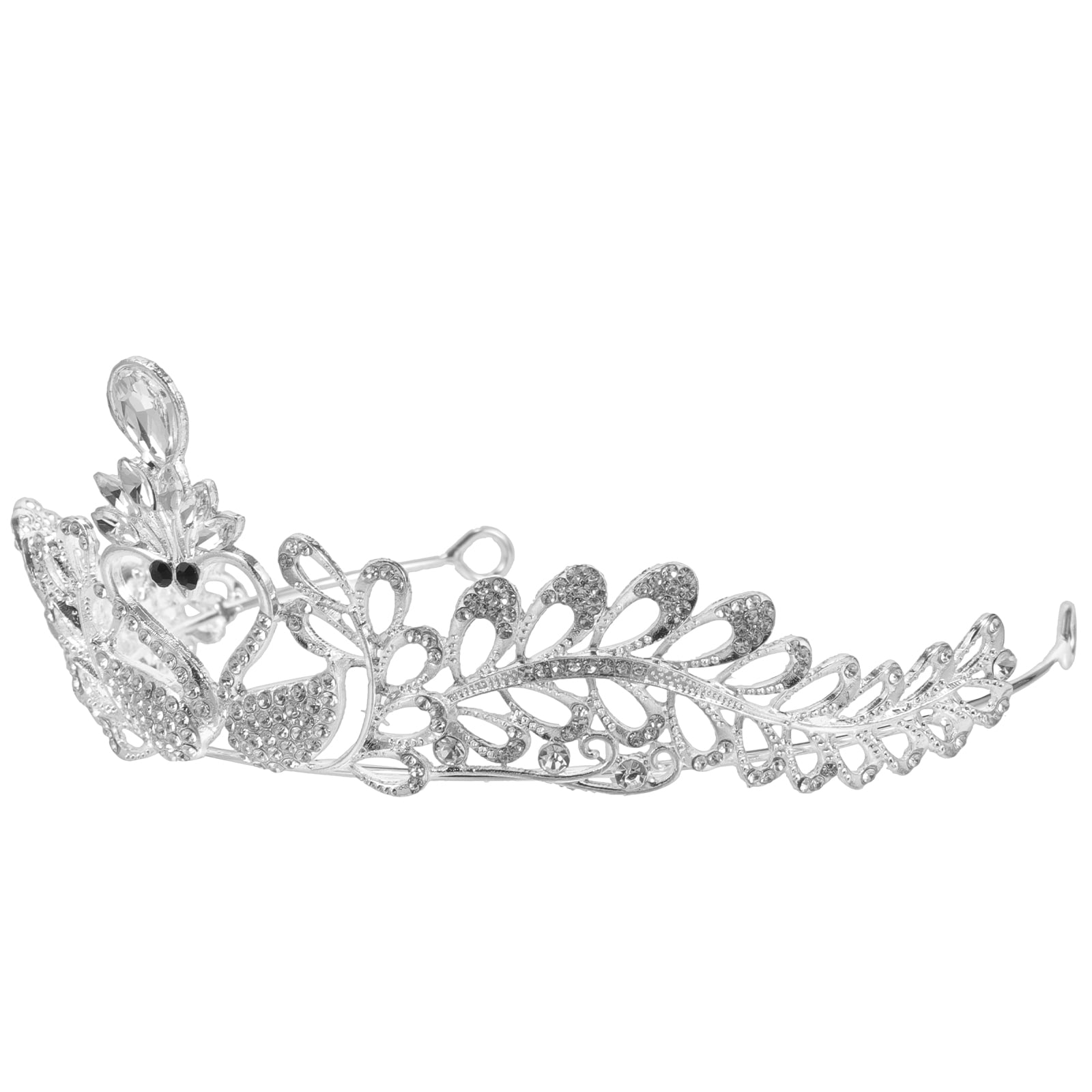 Tiara De Novia Con Forma De Estrella - Diadema Nupcial Dorada Para Bodas, Fotos Y Fiestas, 18x18 Cm