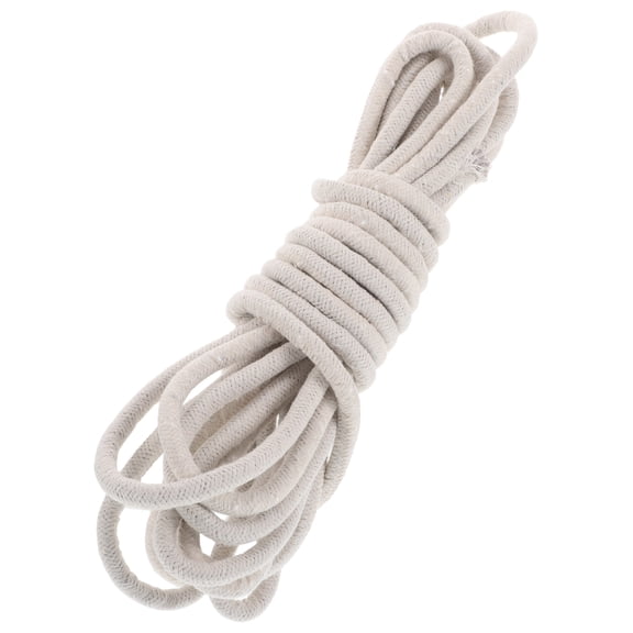 Zehuanyu Natural White Cotton Rope, Fiber Cord 1000cm , 1.2cm Thick for Crafts, Projects, Home and Garden Use