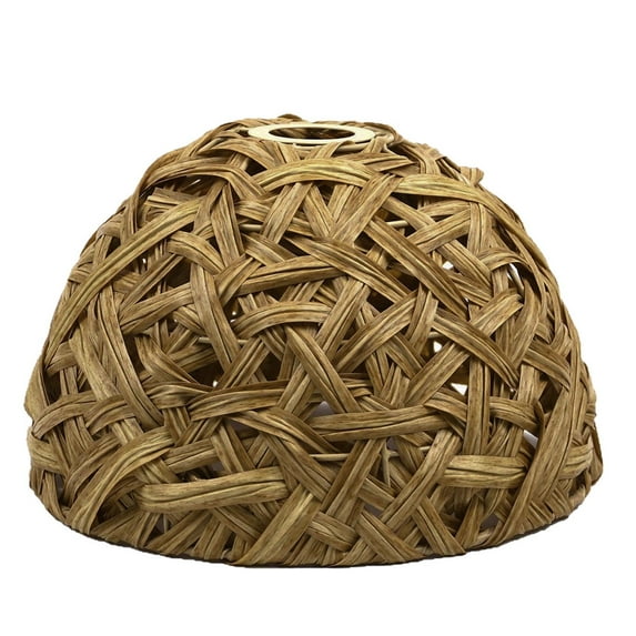 Zehuanyu Round Cover Doorbell Hand-woven Lampshade Cozy Lighting Decor