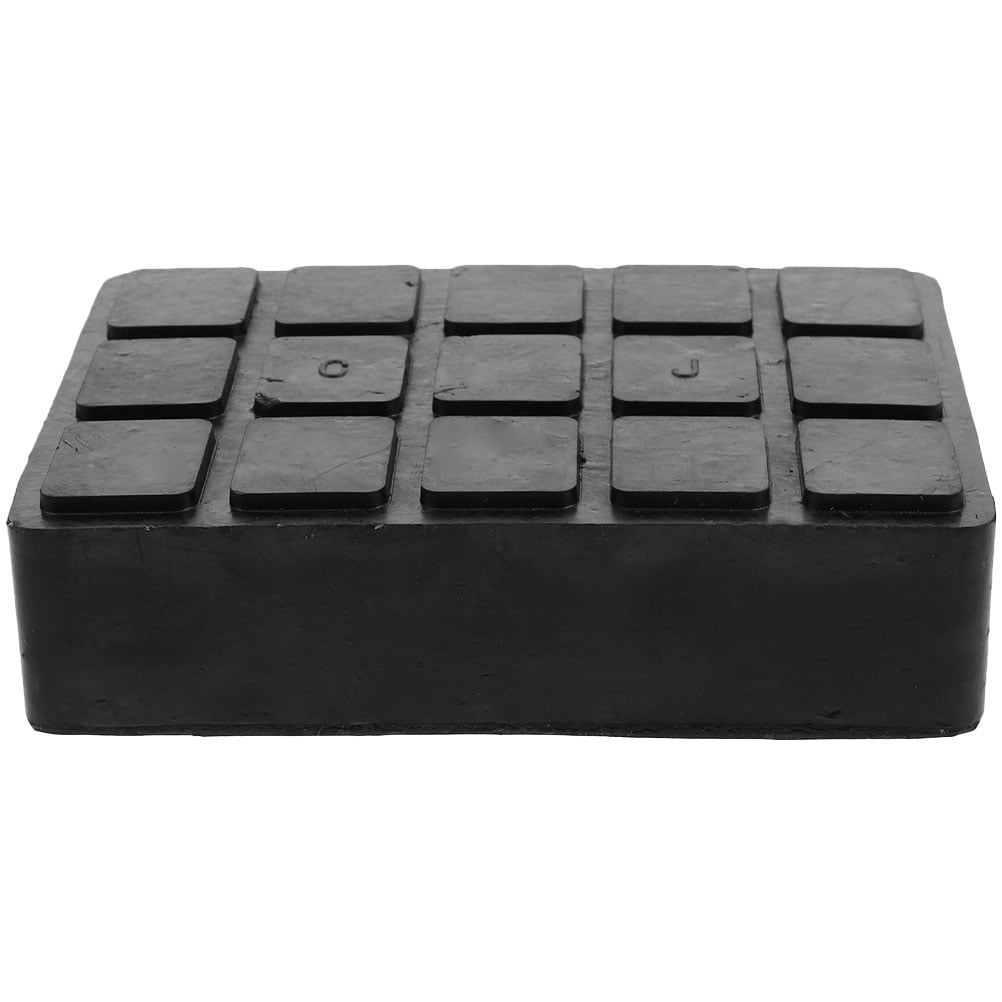4 Pack Solid Rubber Lift Block Spacers - Heavy-Duty 3000 Lb Capacity Pads For Car Lifts & Jacks