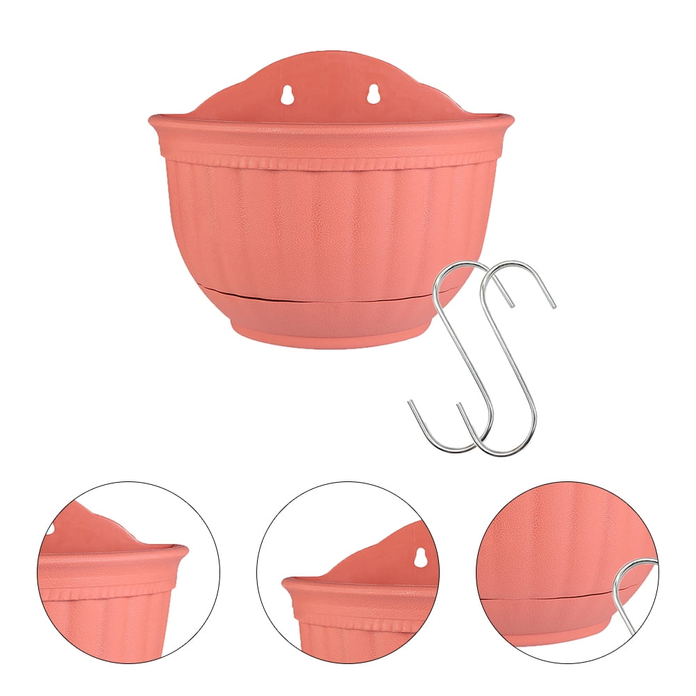 Zehuanyu Semicircle Wall Hanging Flowerpot Planter Artificial Indoor ...