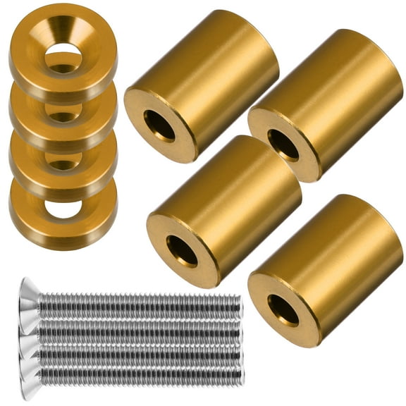 SOPOTUTU Engine Hood Modification Hood Spacer Riser Golden 1 Set