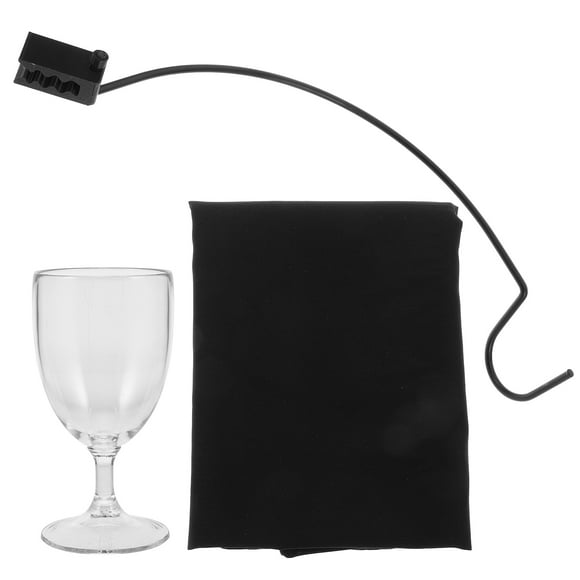 Hytrove Transparent Floating Goblet Prop for Magician Tricks with Unique Design for Party Decoration Plastic Cloth 1 Set