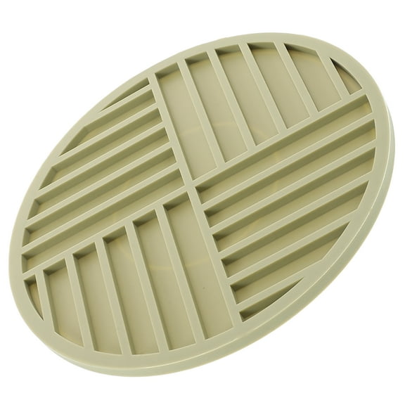 Zehuanyu Spreader Spoon Silicone Heat Insulation Pad 15.90X15.90X0.50CM Olive Green