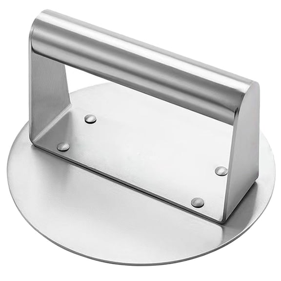 Stainless Steel Burger Press 1 Set Round Burger Smasher Tool Metal Kitchen Gadget