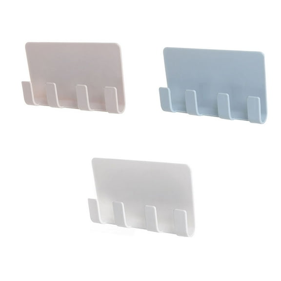 Zehuanyu Strong Sticky Hooks for Hanging Heavy Duty Cell Phone Holder Stand White