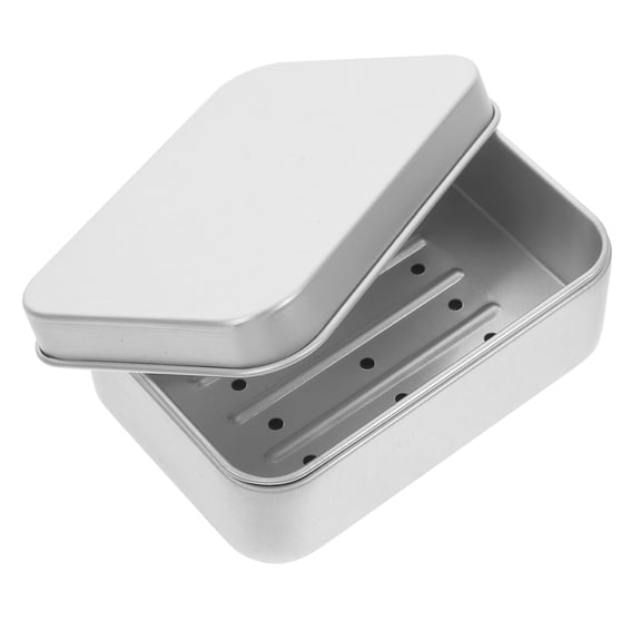 Zehuanyu Tablet Stand Sponge Holder Soap Box Travel 9.60X6.80X3.00CM Silver