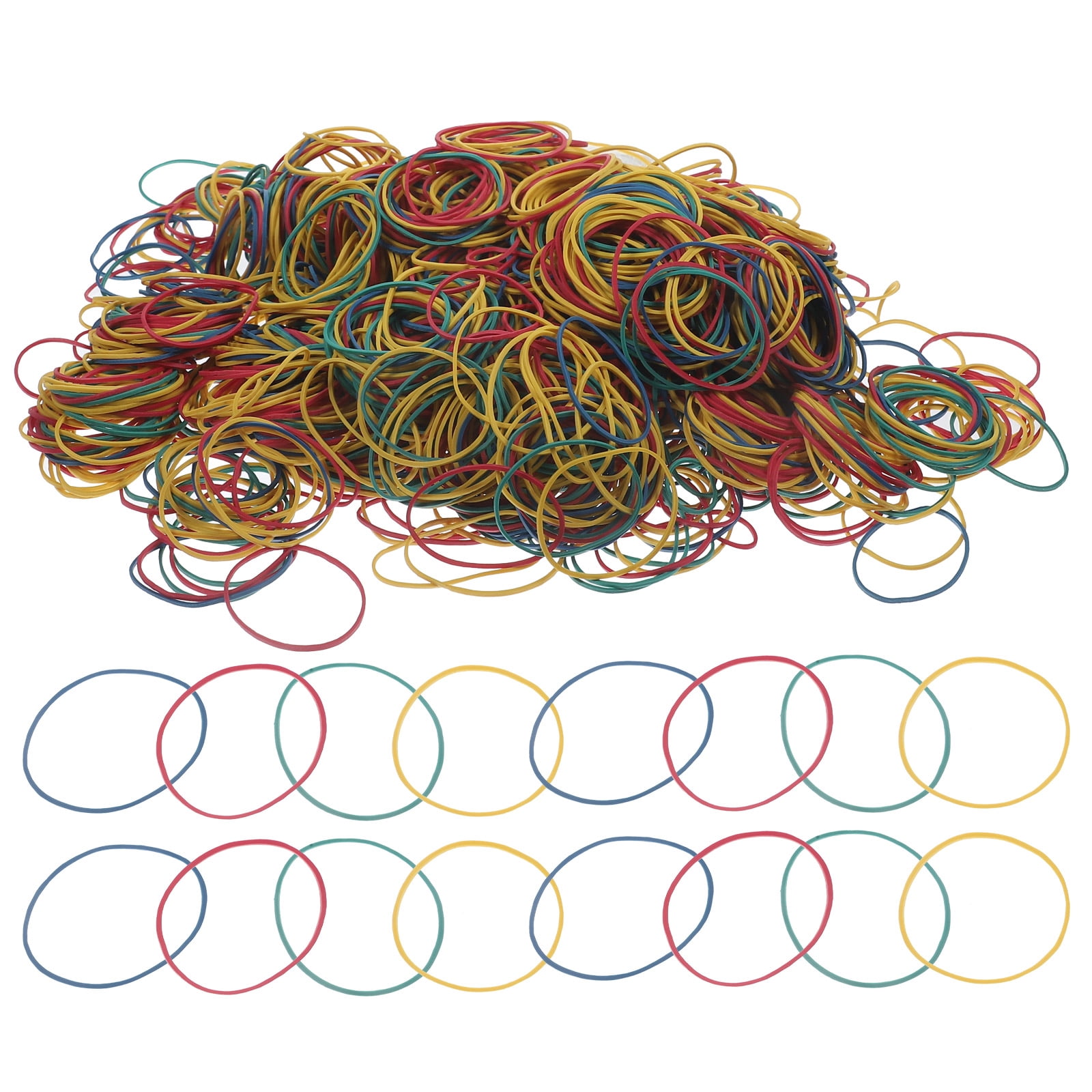 EXHUMKY 1Set Elastic Rubber Bands and Thickened Rubber Rings for Versatile Office and Home Use