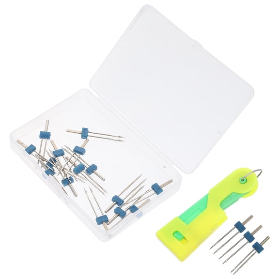 RENACLIPY Professional Metal Twin Needle Set for Home Sewing Machines, Sewing Machine Accessories, 1 Set